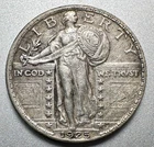 1925 STANDING LIBERTY QUARTER   AU DETAILS  #2069