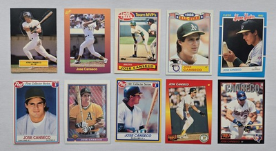 #ad #ad Jose Canseco Rare Oddball Mixed Lot 10 Baseball Cards Near Mint $6.50