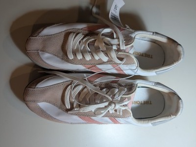 Tretorn Woman's Size 10 Blush Pink And White Sneakers NWT