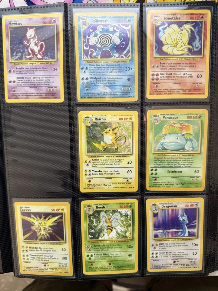 Near Complete Pokemon Original Vintage Base Card Set - Includes Binder LP-HP - Image 2 of 4