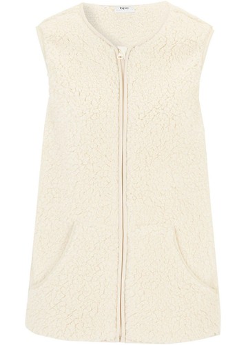 Teddy-Weste mit Känguru-Tasche Gr 48 Kieselbeige Damenweste Jacke ohne Ärmel Neu - Bild 1 von 1