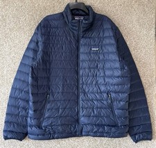 Patagonia Jacket Mens Size XL Blue Down Sweater Puffer Full Zip Packable 84674