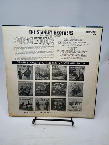 The Stanley Brothers - Hymns of the Cross LP 1964 King Records 1st Press Gospel - Picture 2 of 4