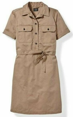 Filson Women's Colville Short Sleeve Shirt Dress - Dark Tan XL Filson Women's Colville Short Sleeve Shirt Dress - Dark Tan XL