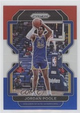 2021-22 Panini Prizm Red White & Blue Prizm Jordan Poole #222 g6p