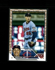 2023 Topps #595 Griffin Jax Memorial Day Camo #/25 Twins 25756