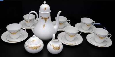 Rosenthal Studio Line Medley White/Gold  Coffee Set 17 pieces Bjorn Wiinblad