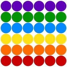 36 Pcs Classroom Floor Stickers Round Floor Spots Self Adhesive Dry Erase Cir...