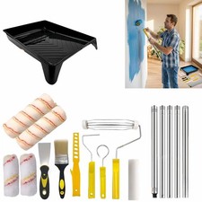 13 PCS Professional Paint Roller Set with Extension Pole for High Areas Painting