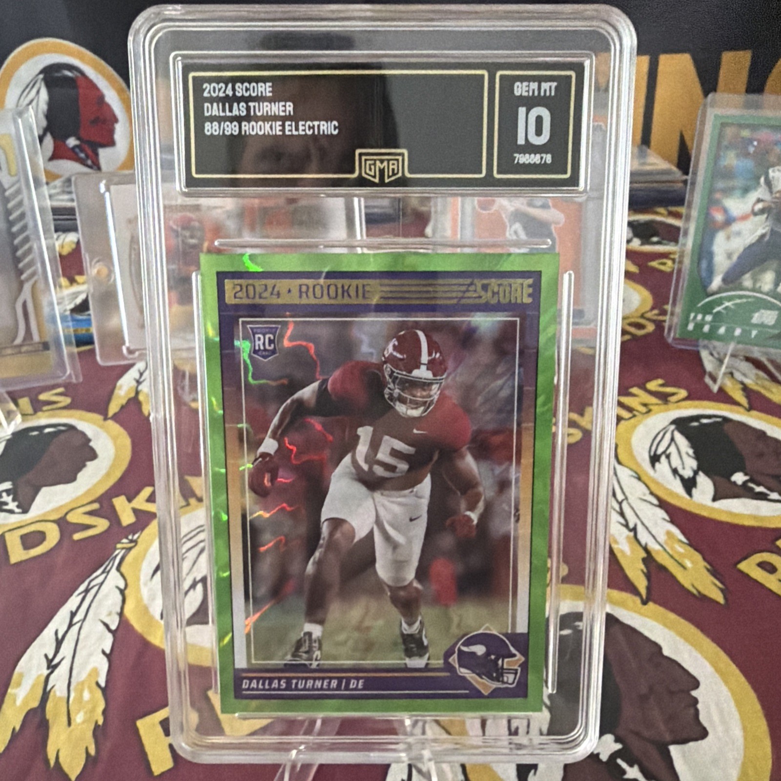 Dallas Turner Panini Score #308 Green