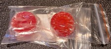4 Red GIBSON Style Speed Knobs For Guitars Clear Fits 6mm Knurled Shafts -P