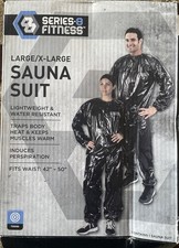 Series 8 Fitness Sauna Suit - Black Size L/XL  New open box