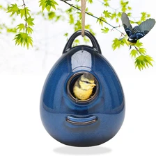 Birdhouse Ceramic Hanging Birdhouses Bird Hut Hanging Outdoor Birdhouse for Wild