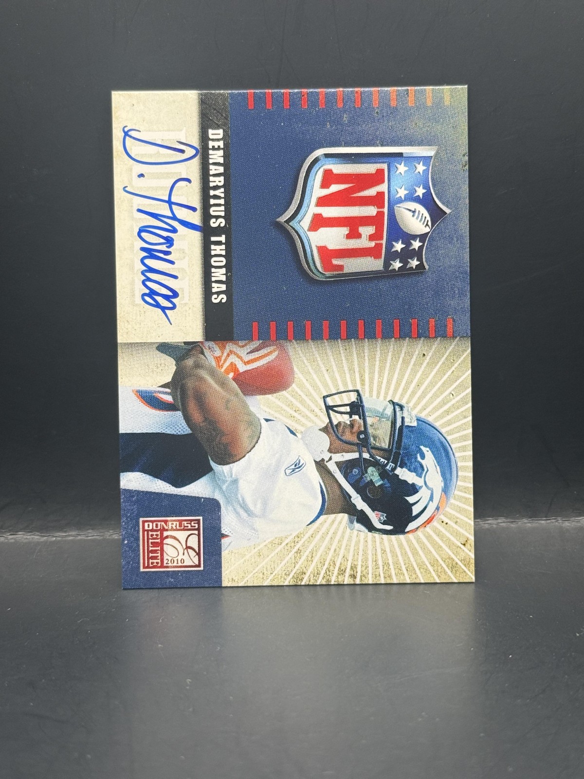 Demaryius Thomas Donruss Elite Rookie NFL Shield #9 Autograph