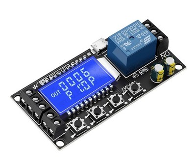 DC Time Delay Relay 5V 12V 24V Timer Delay Off Cycle 0.01s-9999mins Black