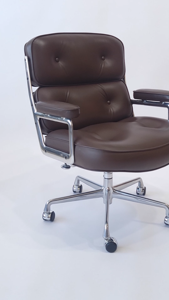 Eames Herman Miller Time Life Brown Leather Office Chair 2017 | eBay