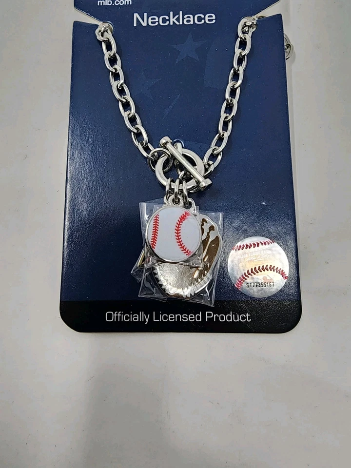 Arizona Diamondbacks Silver 3 Charm Necklace Pendant.  MLB Officially Licensed - Image 3 of 4