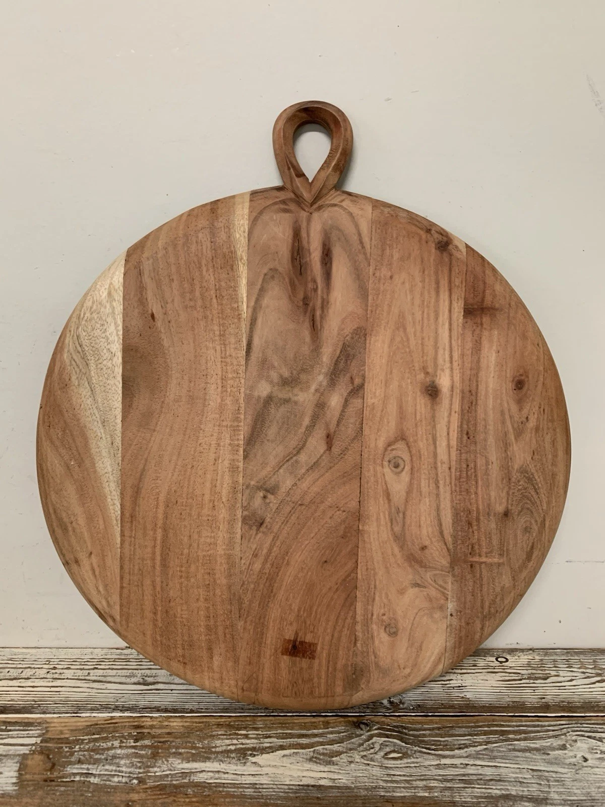 Large 16” Round Wood Cutting Board With Handle/Charcuterie/Wall Decor/Craft
Opens in a new window or
