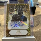 2024-25 Topps Finest Basketball Naz Reid Gold Geometric /50 Auto Timberwolves