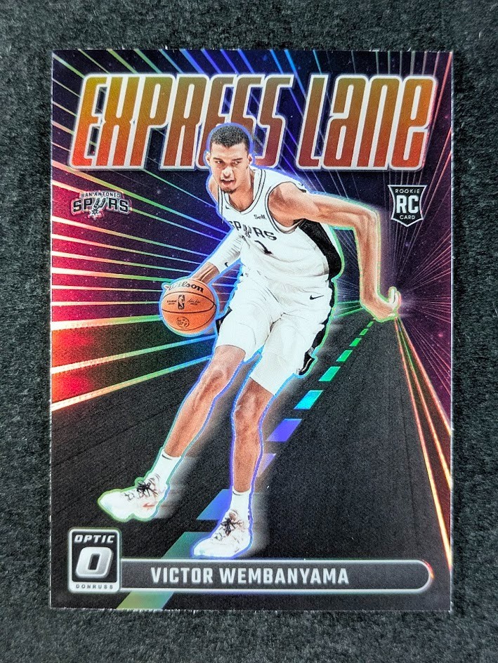 2023-24 Panini Donruss Optic VICTOR WEMBANYAMA RC Holo Prizm SP Express Lane (B)