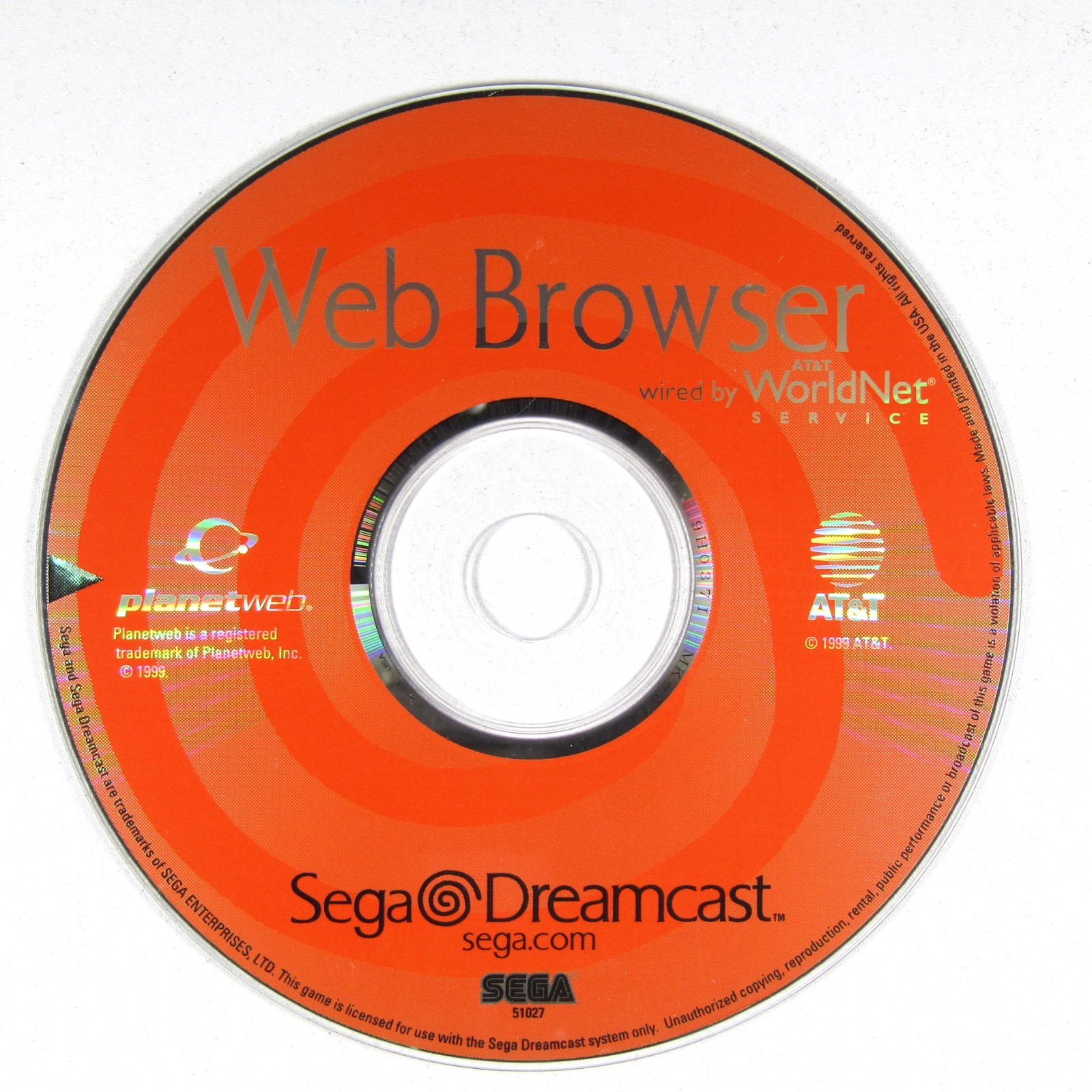 Web Browser for Sega Dreamcast Authentic Tested Disc Only