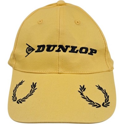 Dunlop Baseball Cap One Size Herren Gelb Baumwolle Vintage Motorsport Sommer Racing