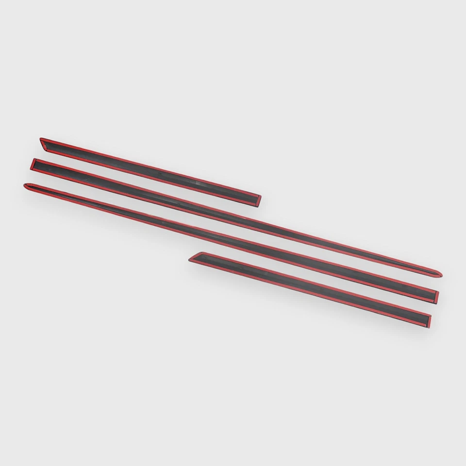 Juego de molduras de puerta con cinta cromada SM6100BLK para Acura ZDX 10-13 Foto 3 de 4