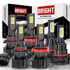 For GMC Yukon XL 2015 - 2018 2019 LED Headlights & Fog Light Bulbs Combo