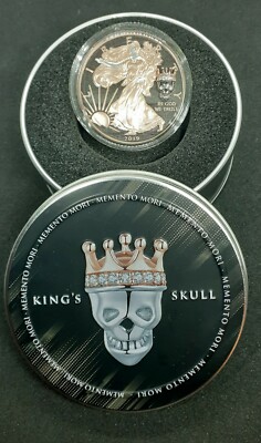 2019 American Silver Eagle Kings Skull #178 of 500 Minted *RARE BEAUTY*