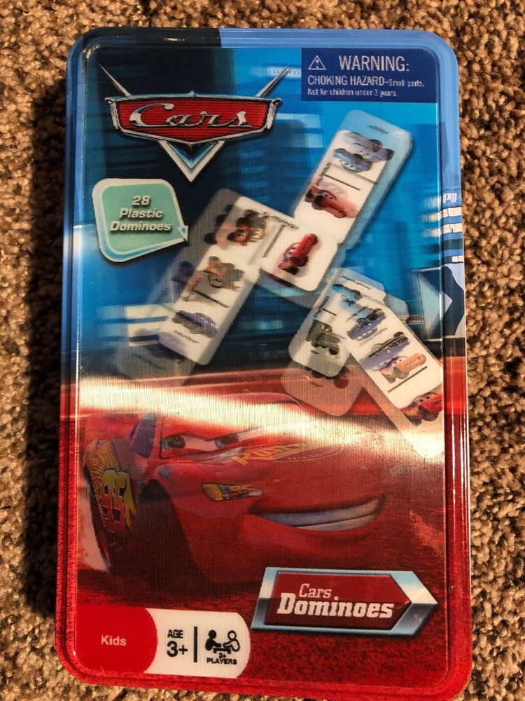 Disney/ Pixar The World of Cars Racing Series - DOMINOES W/ storage tin. 3 & up