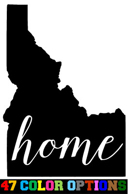 Vinyl Decal Truck Car Sticker Laptop - Home State Outline Love USA Idaho