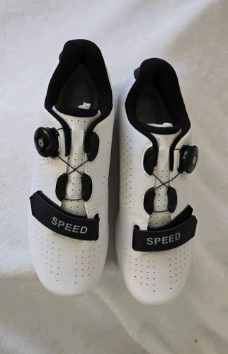 Speed Yow Cycling Shoes White Black Size 39 **NEW** - Picture 4 of 11