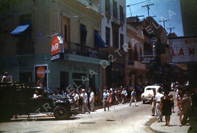 ORIGINAL San Juan, Puerto Rico 1940s Slide 35mm Kodachrome Red Border San Juan