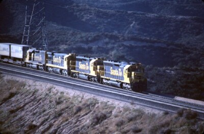 ATSF 5368 SD-45 CAJON PASS CA (SANTA FE) ORIGINAL SLIDE 11-06-83 T10-11 ...