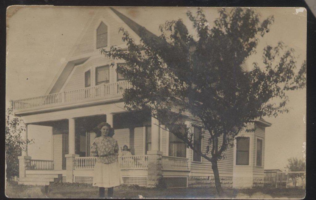 RP POSTCARD MUSKOGEE OK/OKLAHOMA LOCAL AREA 2 STORY FAMILY HOME/HOUSE ...