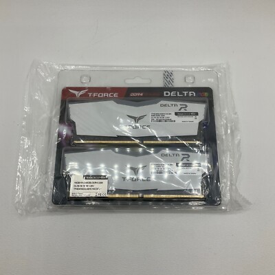 TeamGroup T-Force 16GB RAM Kit (2x8GB) DDR4 3200MHz White RGB NEW