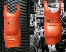 PVC Red Micro Mini Dress  Sexy Women's Party Dress Plus Size 6-24 Short & Sassy