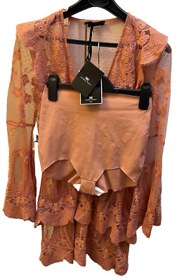 Elisabetta Franchi Short Dress & Pants Ladies Lace UK12 US 8 Italy 40 RRP  447 