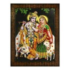 Hindu Gods Radha Krishna Religious Painting Photo Frame Poster Wall Decor