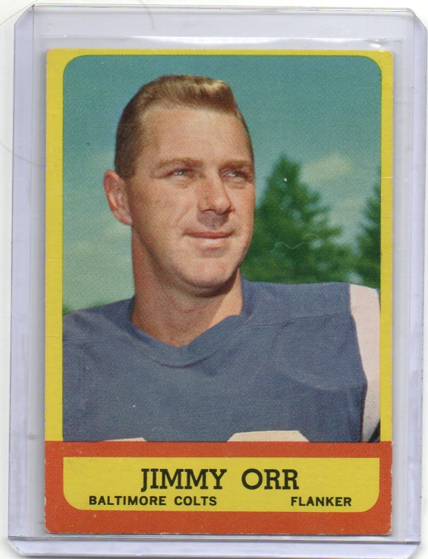 JIMMY ORR 1963 TOPPS FOOTBALL CARD #2 VG+ COLTS A143