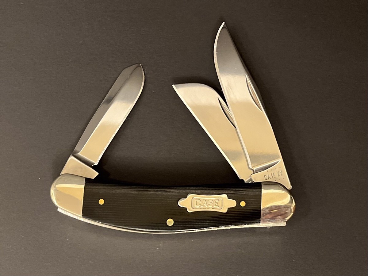 Case XX Black Canvas Laminate Sowbelly No. 23141 Knife 3 Blade NEW