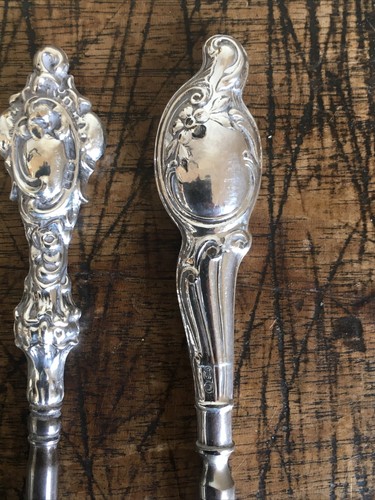 3 Antique Silver Button Hooks - Bild 2 von 9