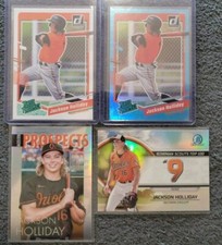 2023 DONRUSS JACKSON HOLLIDAY CAROLINA BLUE RATED PROSPECT, BASE,& BOWMAN LOT 