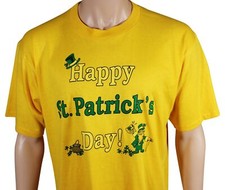 VTG 80s ST. PATRICK'S DAY T-SHIRT 50/50 XL Jerzees Made In USA ! Leprechaun Beer