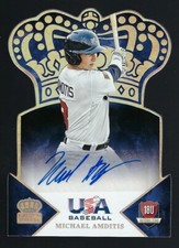 2015 Panini USA Baseball Crown Royale Silver Signature Michael Amditis 32/99