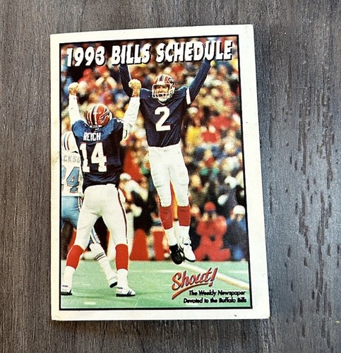 Vintage 1993 Buffalo Bills Pocket Schedule. With Hooters Promo Offer. RARE - 第 1/4 張圖片