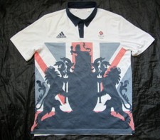 Team GB OLYMPIC GAMES Great Britain RIO 2016 jersey Shirt ADIDAS adult SIZE L