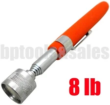 8LB TELESCOPING MAGNETIC PICK UP TOOL PEN SIZE 24" EXTENSION w/ Pocket Clip