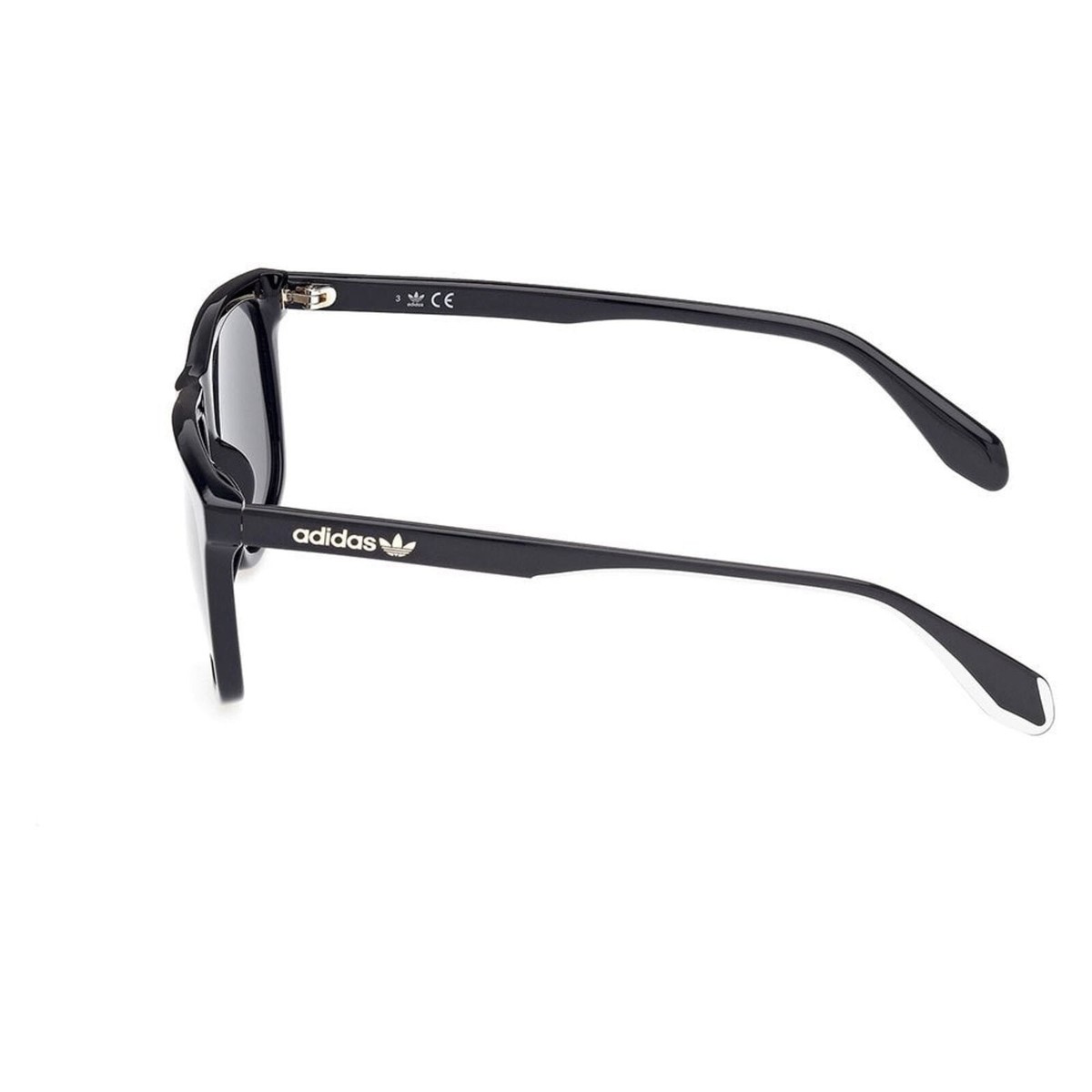 サングラス Adidas Sunglasses Black Square Frame OR0062 01A Adidas OR0062 01A Shiny Black Square Plastic Sunglasses
