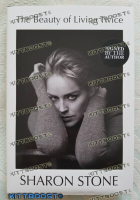 The Beauty of Living Twice Sharon Stone Signed 1st Print First Edition SOLD OUT!